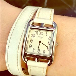 Hermes Cape Cod Double Tour White Watch